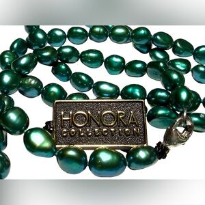 Honora Peacock Green Freshwater Pearls